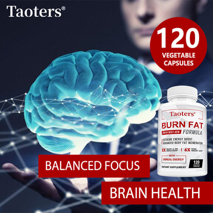Taoters® Next-Gen Fat Burner Capsules – Advanced Weight Loss & Extreme Energy Boost Supplement (30 Veggie Capsules)