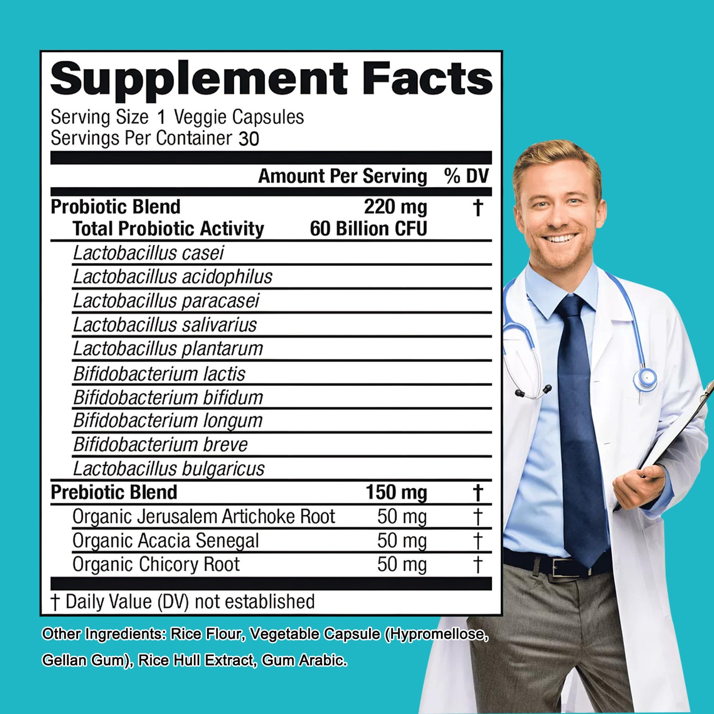 TAOTERS Probiotic 60 Billion CFU – Advanced Gut Health & Digestive Support Formula