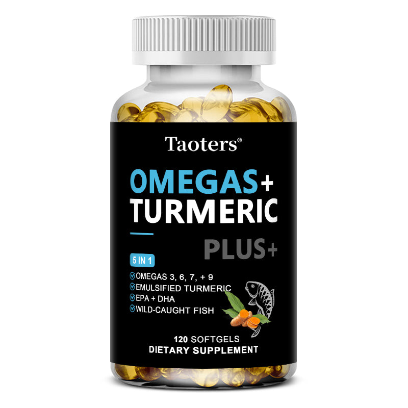 Taoters® Omegas + Turmeric Plus Softgels