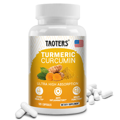 Taoters® Turmeric Curcumin Capsules with Black Pepper & Joint Support Extracts