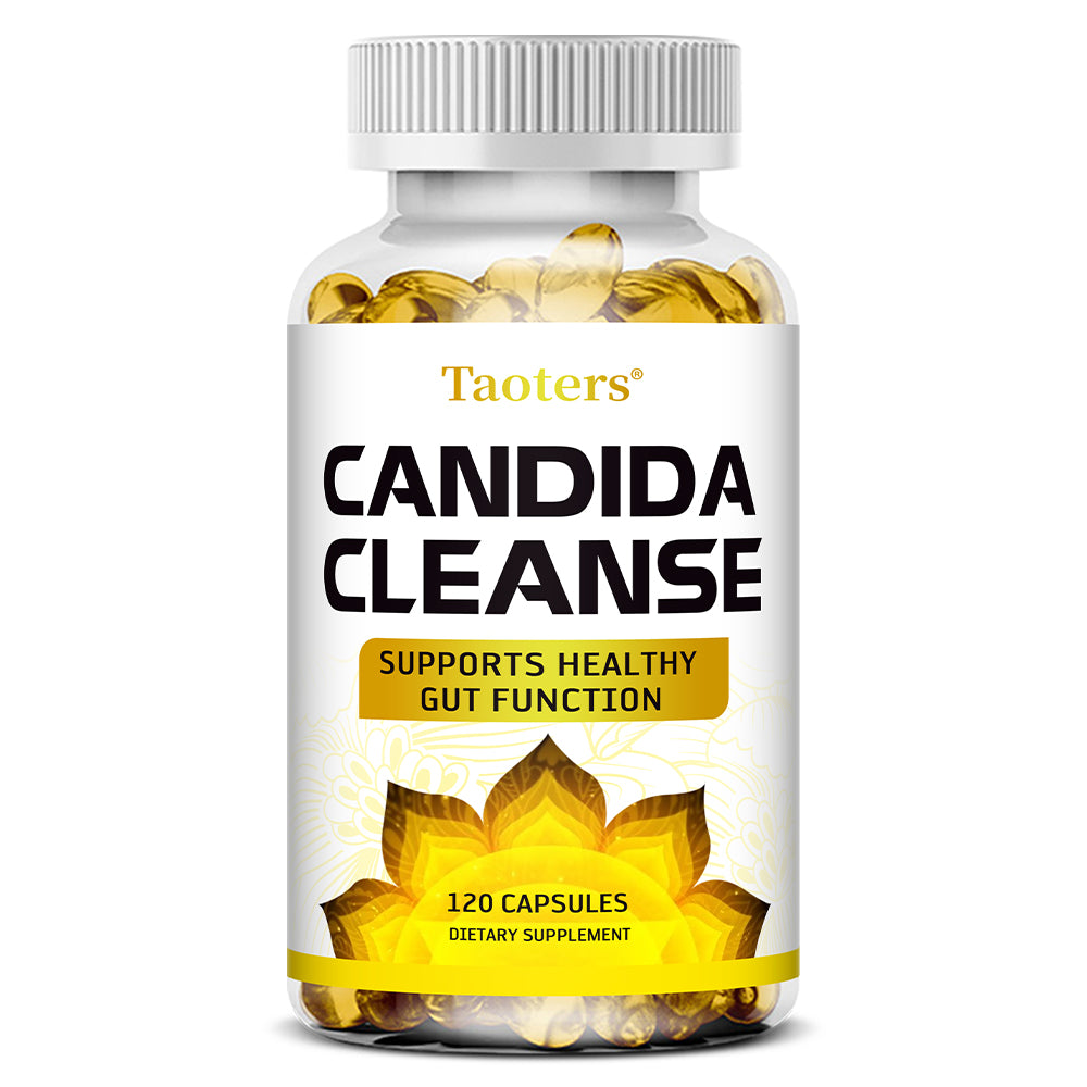 Taoters® Candida Cleanse Supplement Capsules with Oregano Leaf & Probiotics for Gut Health Support