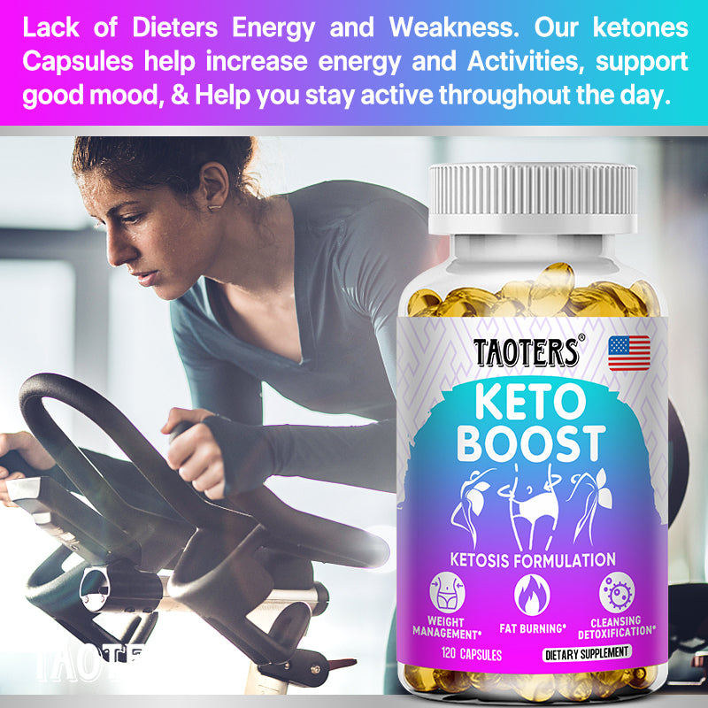 Taoters® Keto Boost Capsules with Apple Cider Vinegar & Herbal Extracts for Weight Management & Cleanse