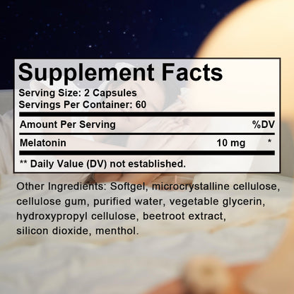 Taoters® Melatonin Fast Dissolve Sleep Support Capsules