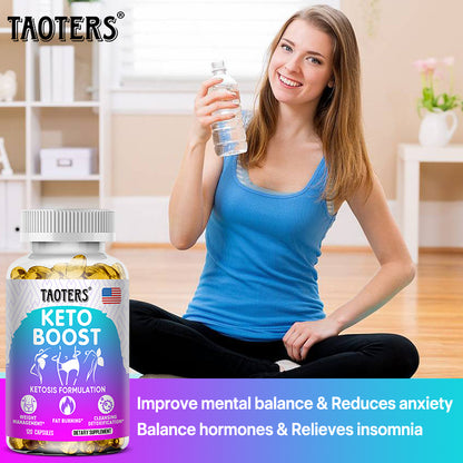 Taoters® Keto Boost Capsules with Apple Cider Vinegar & Herbal Extracts for Weight Management & Cleanse