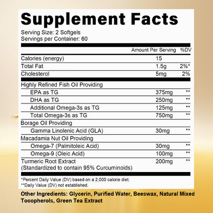 Taoters® Omegas + Turmeric Plus Softgels