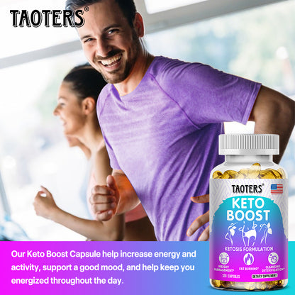 Taoters® Keto Boost Capsules with Apple Cider Vinegar & Herbal Extracts for Weight Management & Cleanse