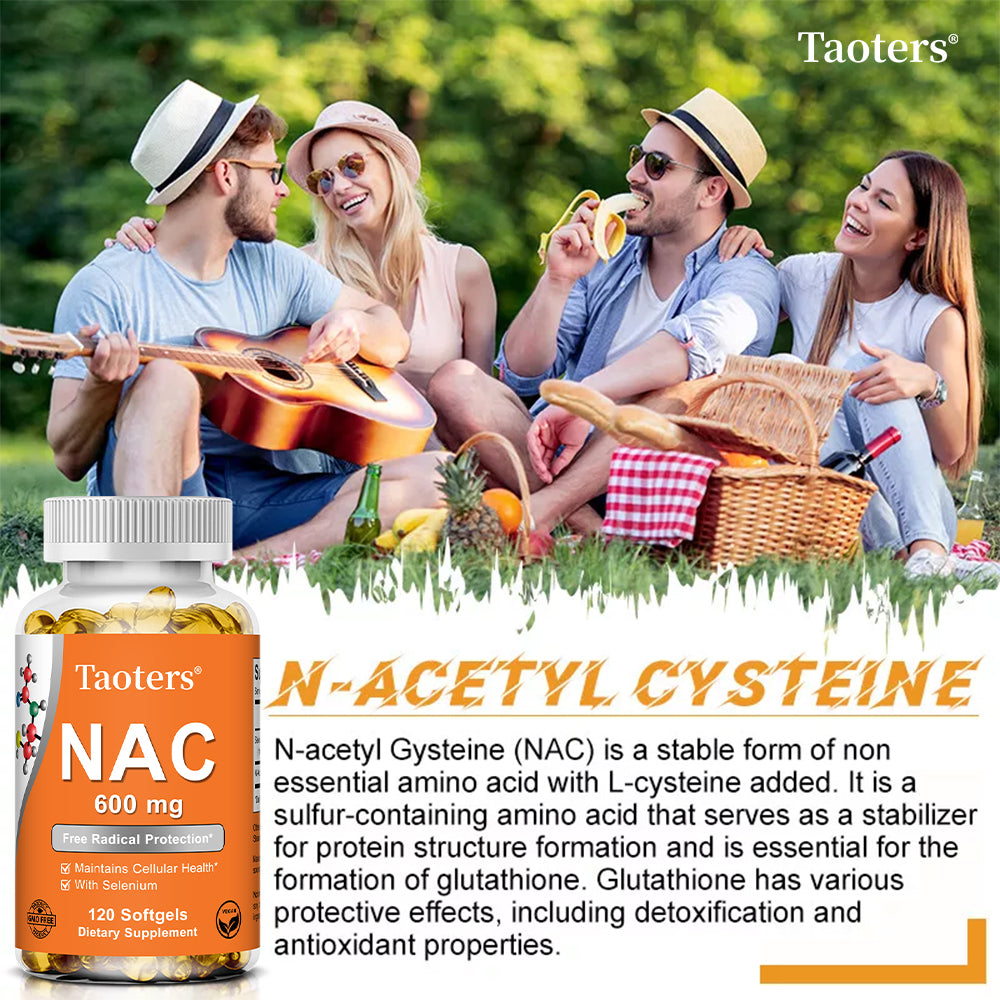 Taoters® NAC N-Acetyl Cysteine Softgels with Selenium