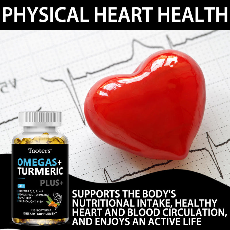 Taoters® Omegas + Turmeric Plus Softgels