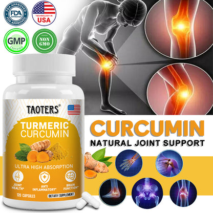 Taoters® Turmeric Curcumin Capsules with Black Pepper & Joint Support Extracts