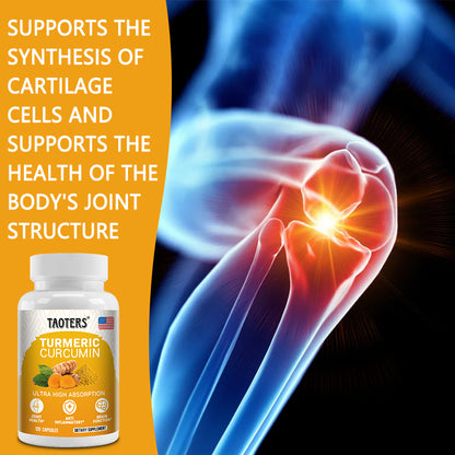 Taoters® Turmeric Curcumin Capsules with Black Pepper & Joint Support Extracts
