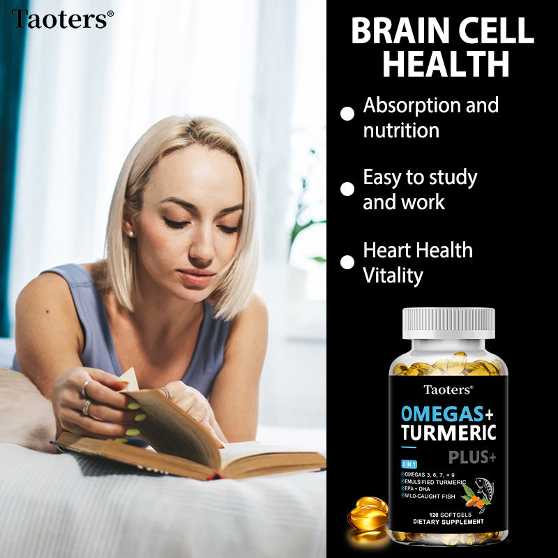 Taoters® Omegas + Turmeric Plus Softgels