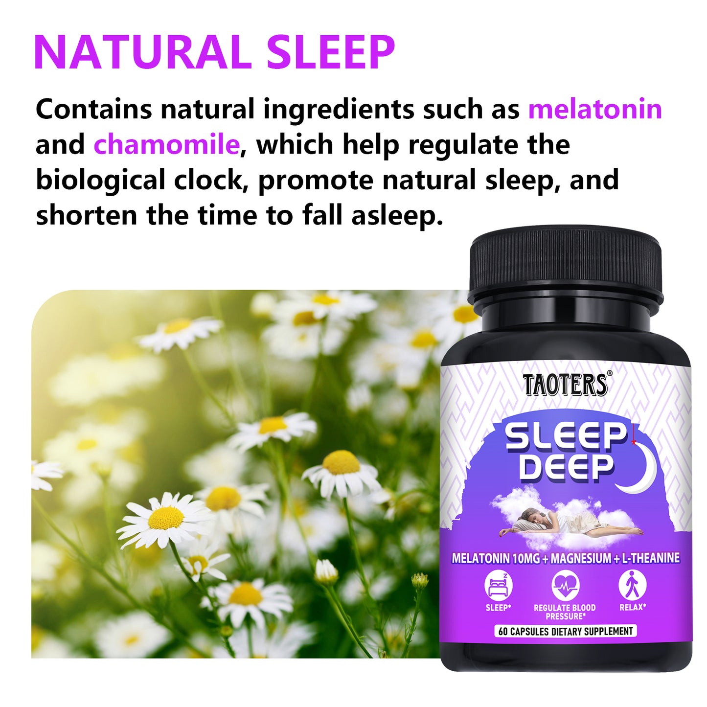Deep Sleep Formula with Melatonin, Magnesium & L-Theanine