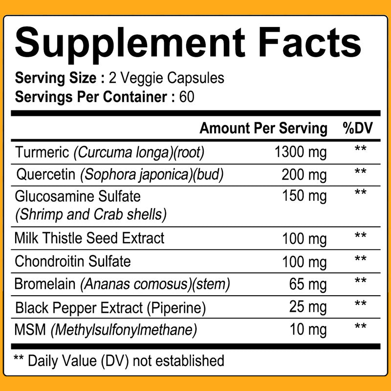Taoters® Turmeric Curcumin Capsules with Black Pepper & Joint Support Extracts