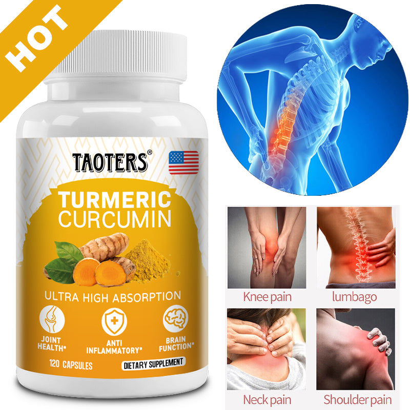 Taoters® Turmeric Curcumin Capsules with Black Pepper & Joint Support Extracts