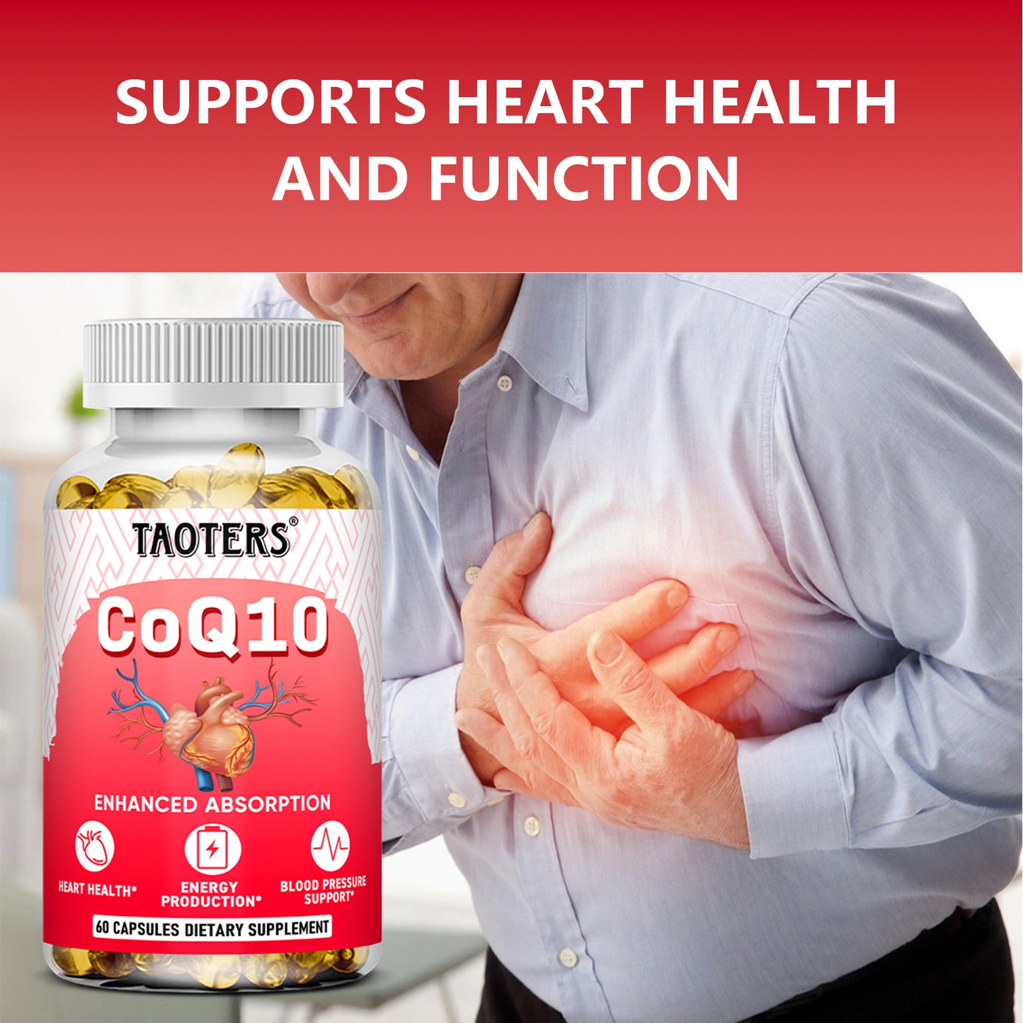 CoQ10 Advanced Absorption Formula – Heart, Energy & Blood Pressure Support