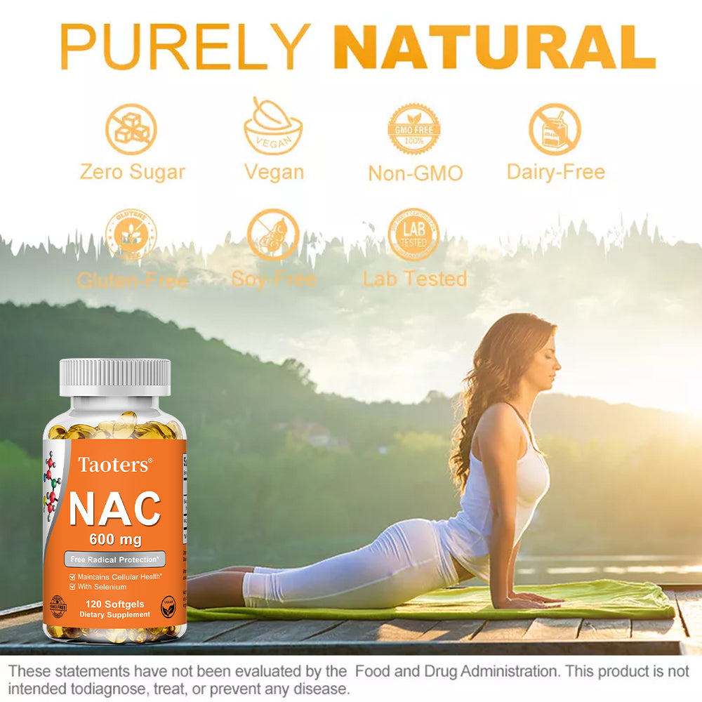 Taoters® NAC N-Acetyl Cysteine Softgels with Selenium