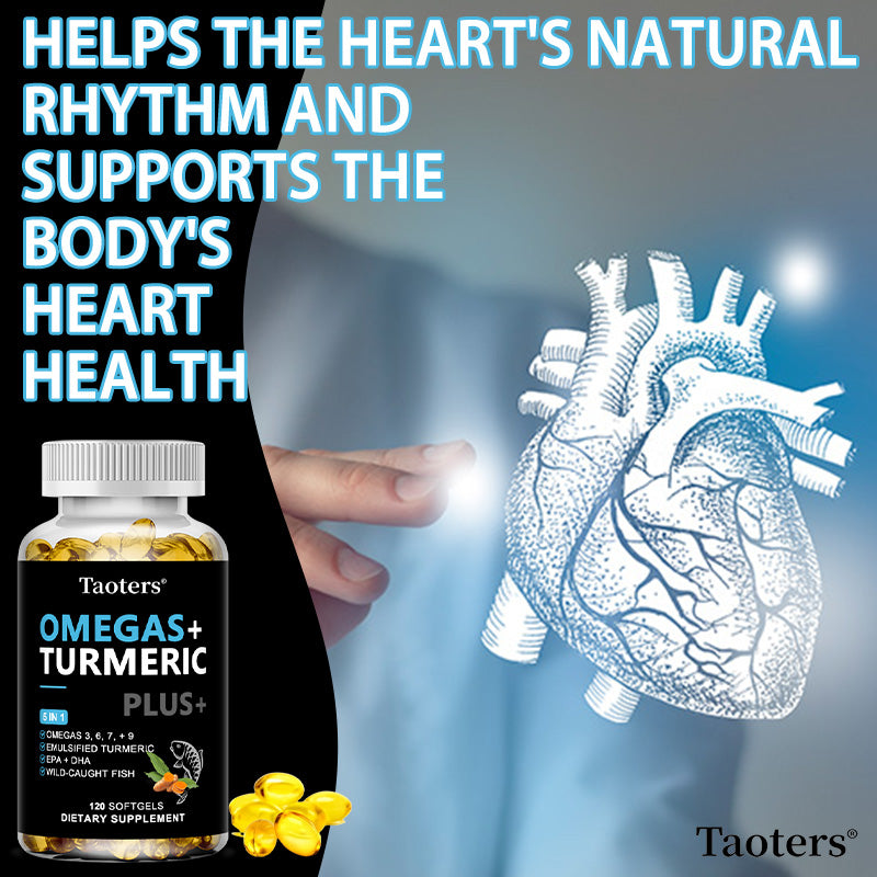 Taoters® Omegas + Turmeric Plus Softgels