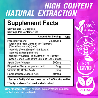 Taoters® Keto Boost Capsules with Apple Cider Vinegar & Herbal Extracts for Weight Management & Cleanse