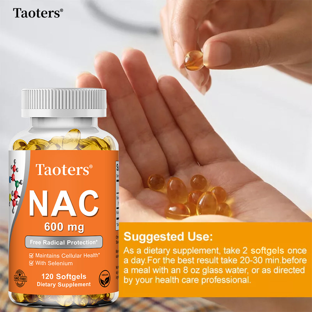 Taoters® NAC N-Acetyl Cysteine Softgels with Selenium