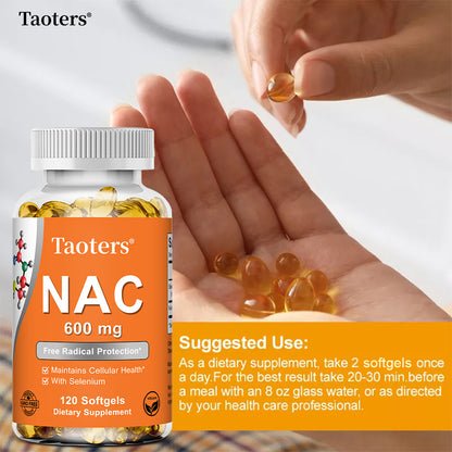 Taoters® NAC N-Acetyl Cysteine Softgels with Selenium