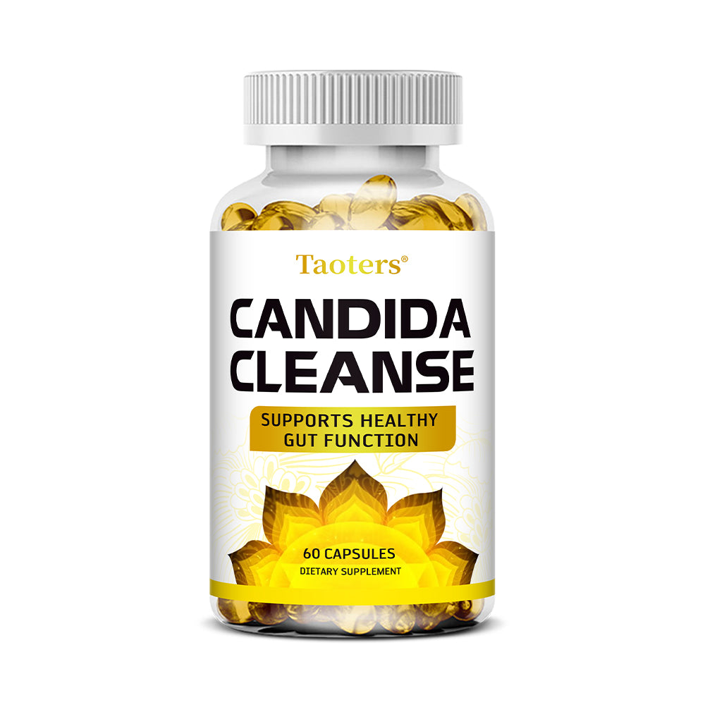 Taoters® Candida Cleanse Supplement Capsules with Oregano Leaf & Probiotics for Gut Health Support