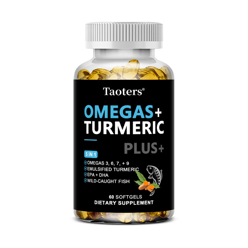 Taoters® Omegas + Turmeric Plus Softgels