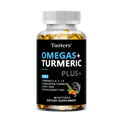Taoters® Omegas + Turmeric Plus Softgels