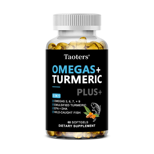 Taoters® Omegas + Turmeric Plus Softgels