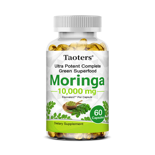 Taoters® Ultra Potent Moringa Capsules with Green Superfood Extract & Antioxidant Immune Support