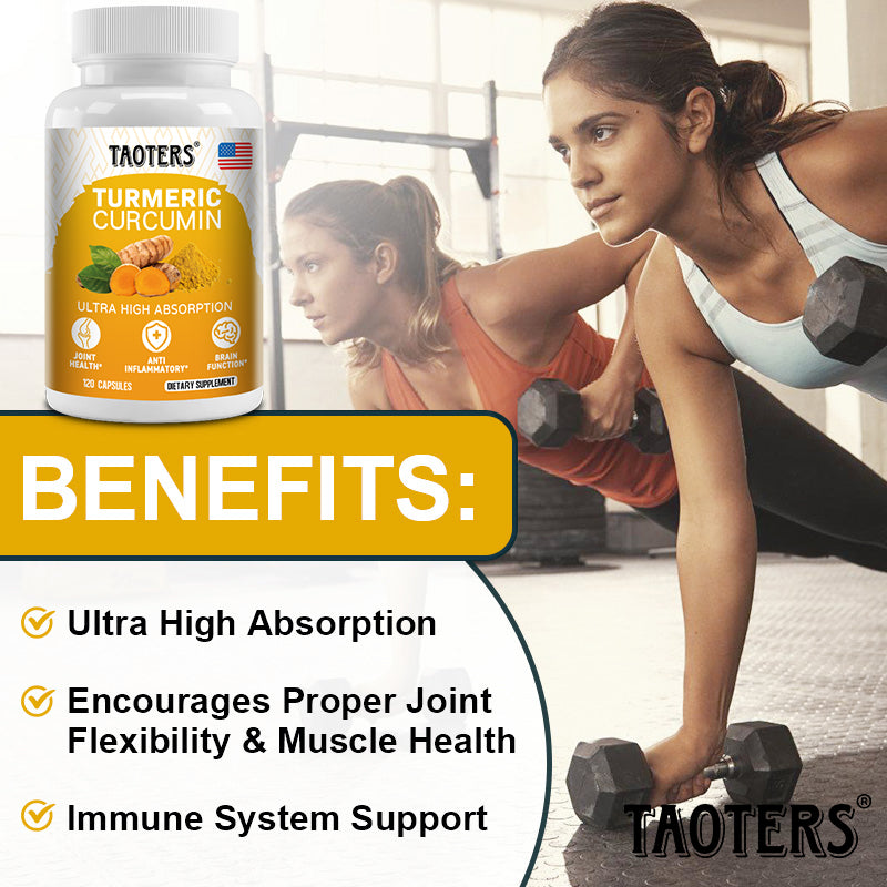 Taoters® Turmeric Curcumin Capsules with Black Pepper & Joint Support Extracts