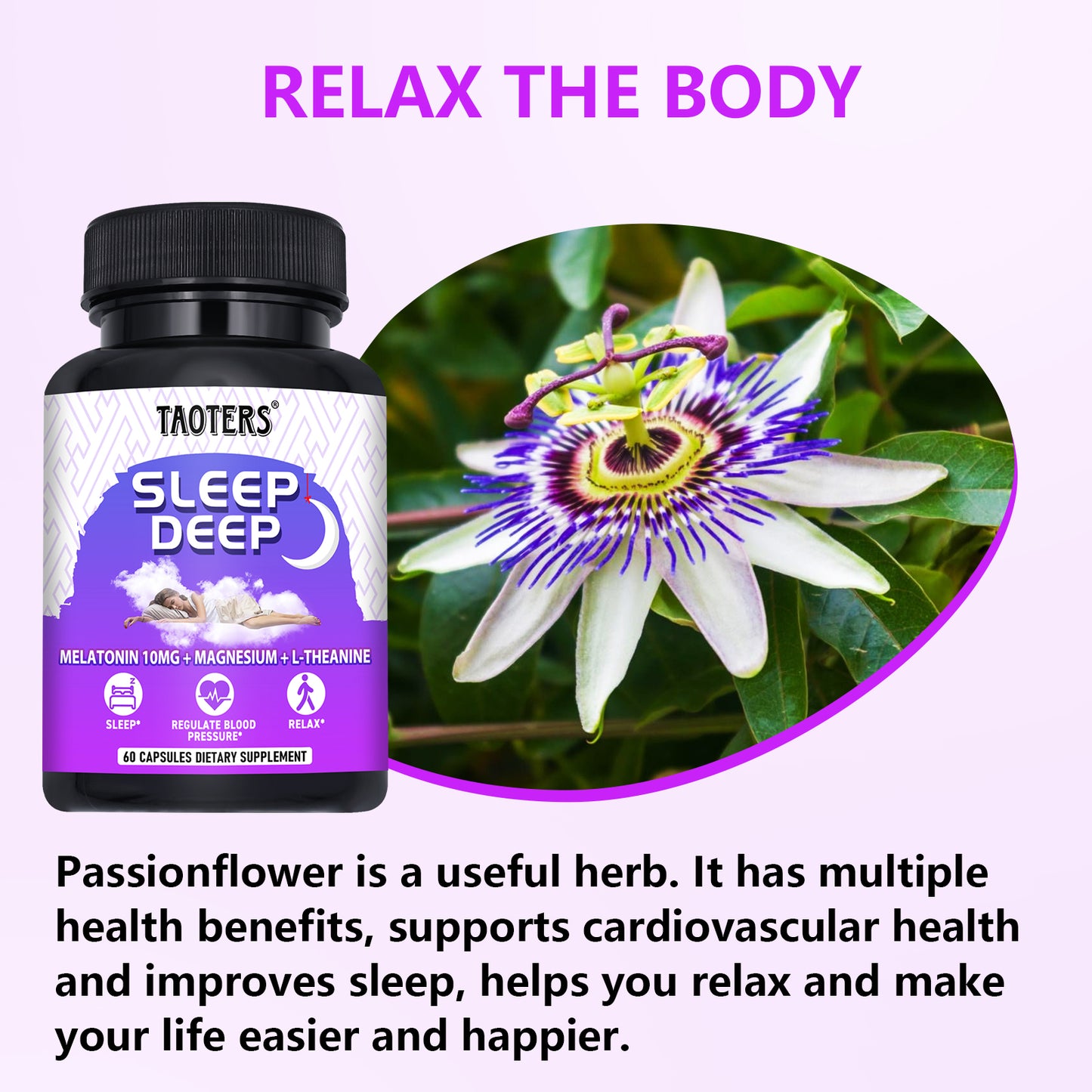 Deep Sleep Formula with Melatonin, Magnesium & L-Theanine