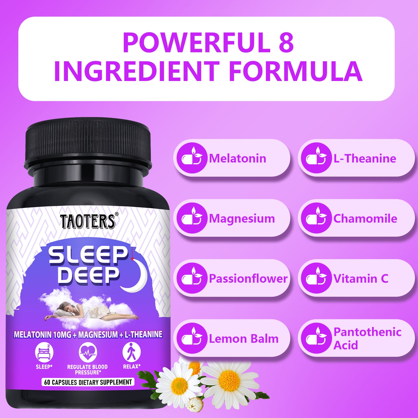 Deep Sleep Formula with Melatonin, Magnesium & L-Theanine