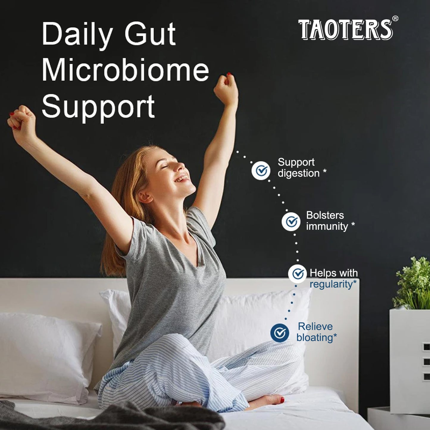 TAOTERS Probiotic 60 Billion CFU – Advanced Gut Health & Digestive Support Formula