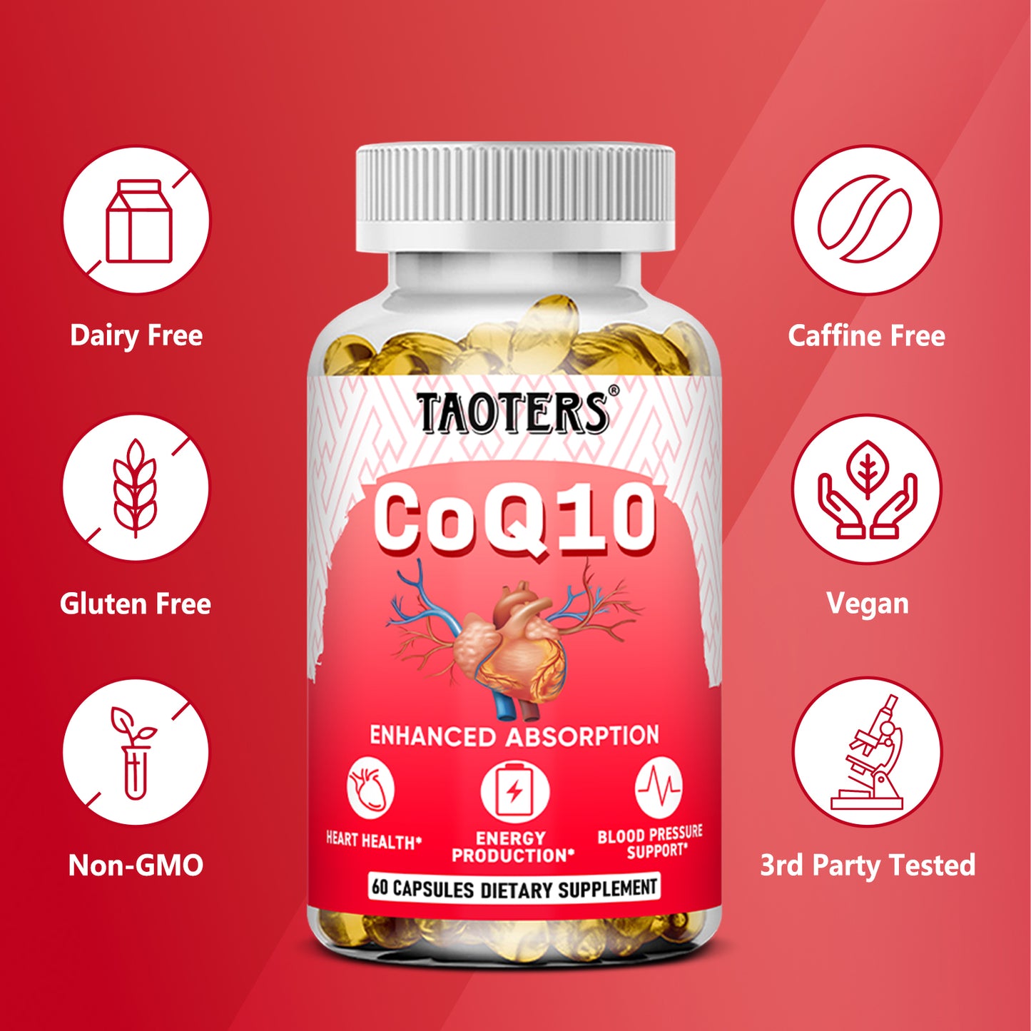 CoQ10 Advanced Absorption Formula – Heart, Energy & Blood Pressure Support