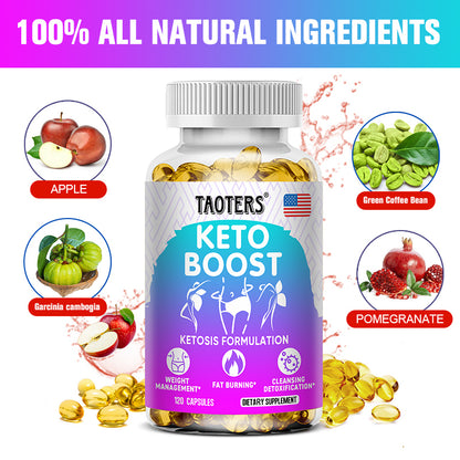 Taoters® Keto Boost Capsules with Apple Cider Vinegar & Herbal Extracts for Weight Management & Cleanse