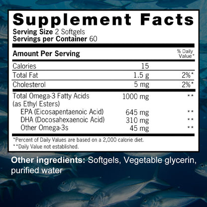 Taoters® Ultra Omega-3 Fish Oil Softgels with High EPA & DHA for Heart & Overall Health