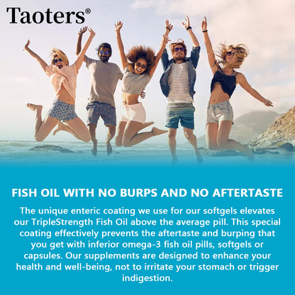 Taoters® Ultra Omega-3 Fish Oil Softgels with High EPA & DHA for Heart & Overall Health