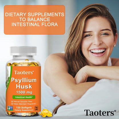 Taoters® Psyllium Husk Softgels for Intestinal & Digestive Health