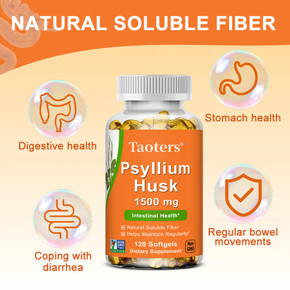 Taoters® Psyllium Husk Softgels for Intestinal & Digestive Health