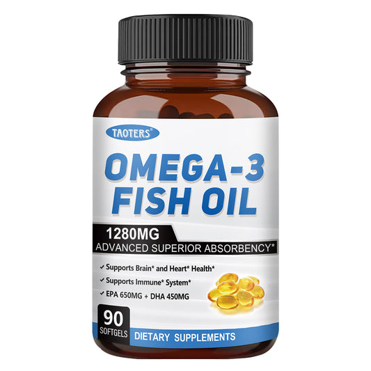 Omega-3 Fish Oil 1280mg – EPA DHA Supplement for Heart, Brain & Immune Support