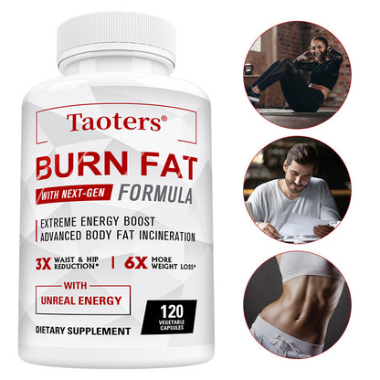 Taoters® Next-Gen Fat Burner Capsules – Advanced Weight Loss & Extreme Energy Boost Supplement (30 Veggie Capsules)